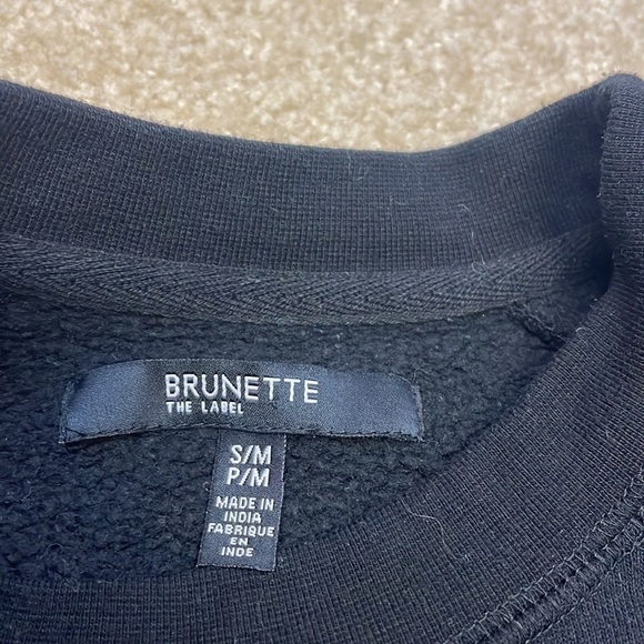 Brunette The Label “This Wine Is Making Me Awesome" Crew - Black Sz S/M - Picture 6 of 6